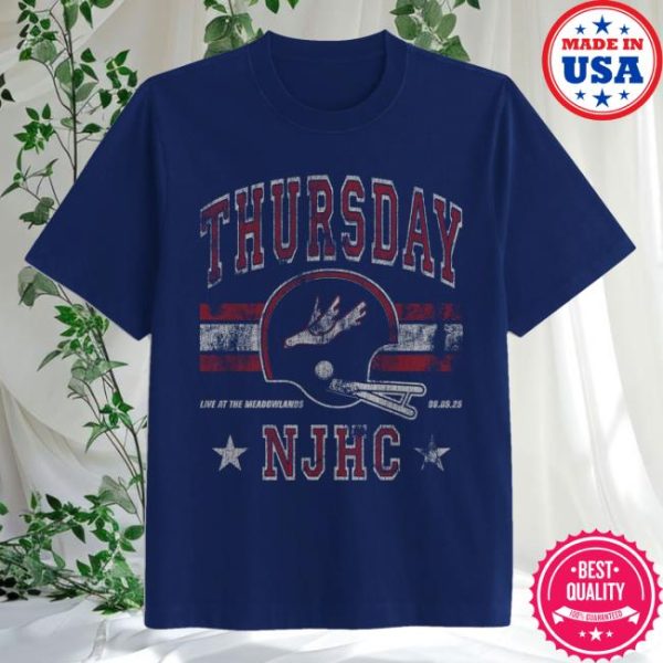 Thursday Merch Store Merch Live At The Meadowlands Njhc Retro Tee