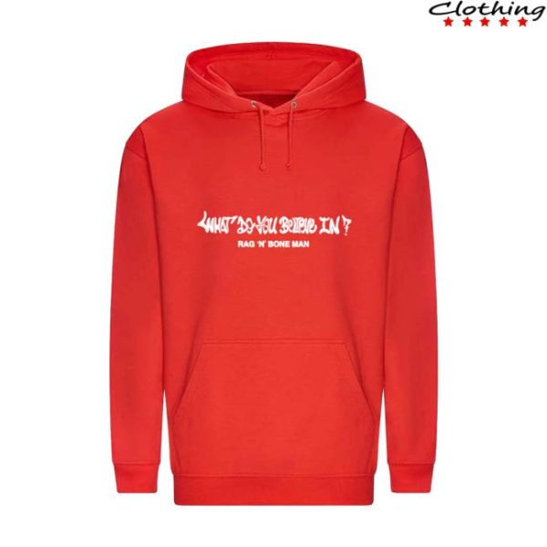 Ragnboneman Store Merch I Believe In Love Red Hoodie