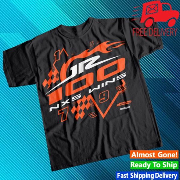 Shopjrnation Store Merch Jr Motorsports 100 Wins Black T-Shirt