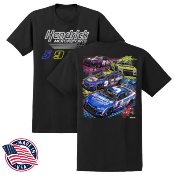 Hendrick Motorsports Store Merch Hendrick Motorsports 2025 4 Car T-Shirt