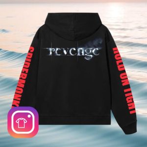 Revenge Store Merch Spider Monkey Zip Black/Red Hoodie