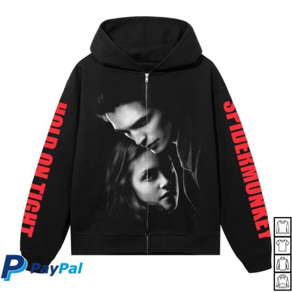 Revenge Store Merch Spider Monkey Zip Black/Red Hoodie