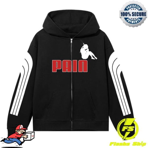 Revenge Store Merch Forever Faster Zip Black/Red Hoodie