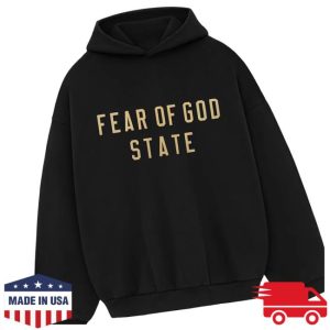 Underground Clothing Store Merch Essentials Fear Of God Fleece Black Hoodie