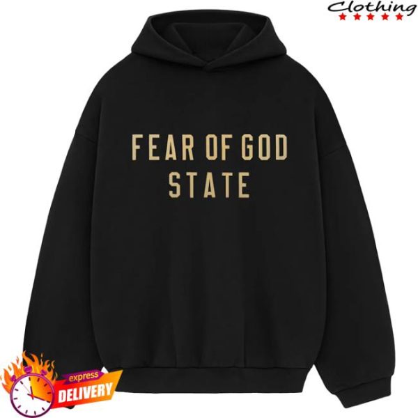 Underground Clothing Store Merch Essentials Fear Of God Fleece Black Hoodie