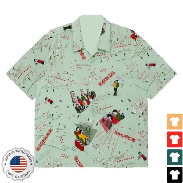 Eanbe Store Merch Mint Green Hawaiian Shirt