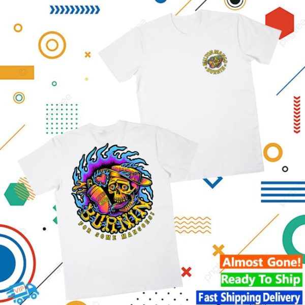 Milton Mango Store Merch Burnin’ 2 White Tee