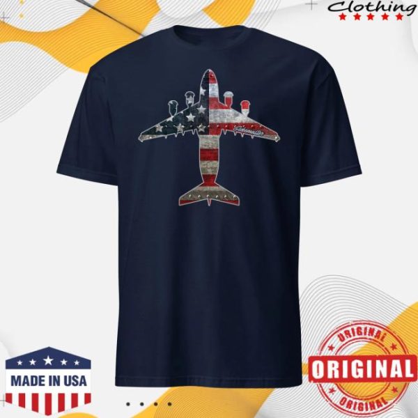 Mach2gear Store Merch C-17 Globemaster Rivet Flag T-Shirt