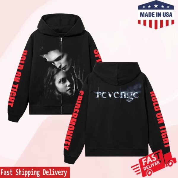 Revenge Official Store Merch Shop Spider Monkey Zip Black Red