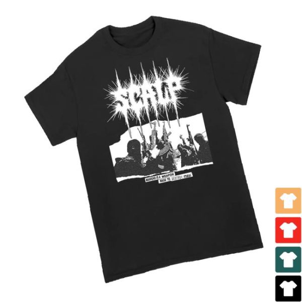 Allin Merch Scalp Mankind Is A Weapon Tee