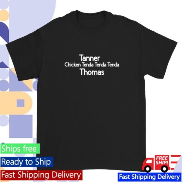 Down Right Merch Tanner Thomas Chicken Tenda Black T-Shirt