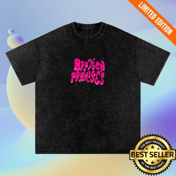 Broken Promises Store Merch Bubblegum Snow Washed Tee