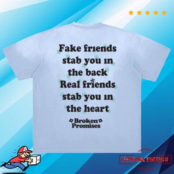Broken Promises Store Merch Fake Friends Vintage Washed Tee