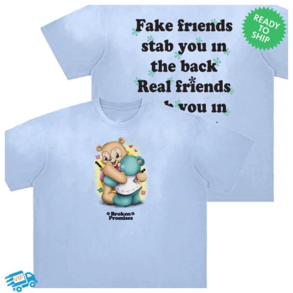 Broken Promises Store Merch Fake Friends Vintage Washed Tee