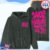 kenny broken promises store merch bubblegum washed zip up hoodie wewd