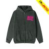 kenny broken promises store merch bubblegum washed zip up hoodie