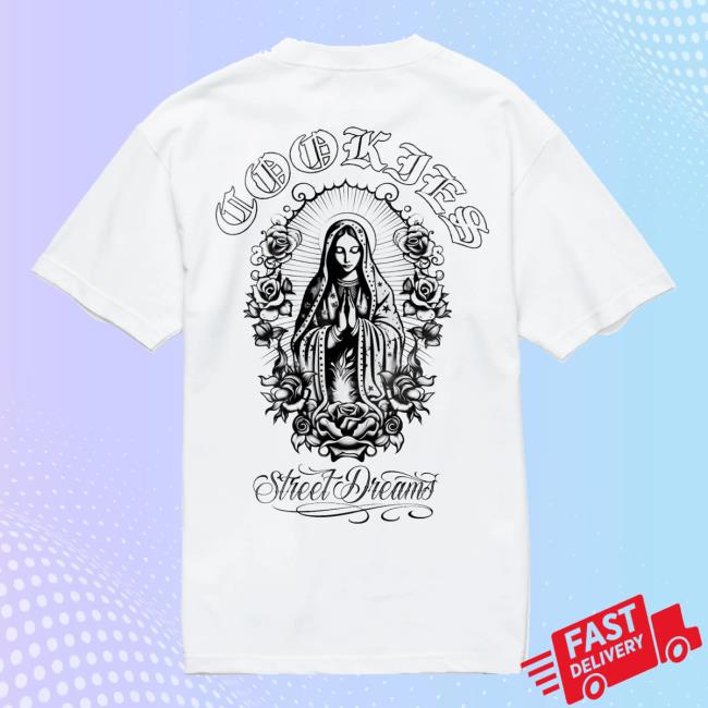 Cookies Clothing Official Store Merch Shop Street Dreams X Cookies Olde English Tee White - Newest Fashion Trends
