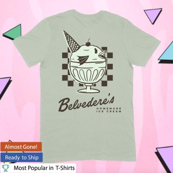 Mythical Store Merch Belvedere’s Ice Cream Shop Tee
