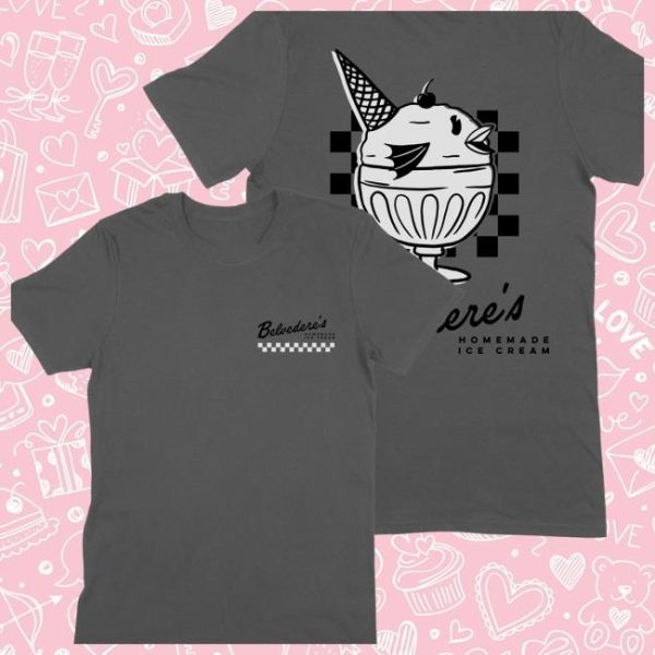 Mythical Store Merch Belvedere’s Ice Cream Shop Cookies &Cream Tee