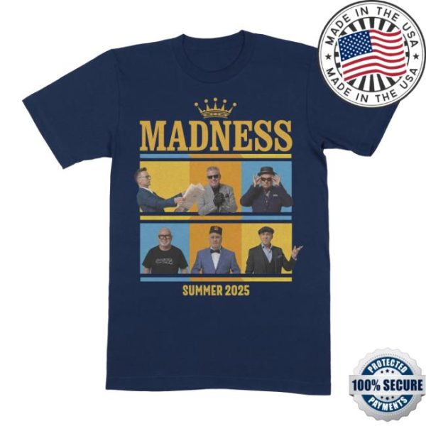 Madness Store Merch Madness Summer 2025 Tour T-Shirt Navy