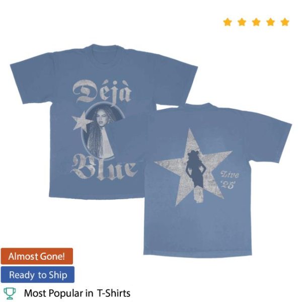 Beyonce Official Merch Store Shop Par Web Exclusive Tee Blue
