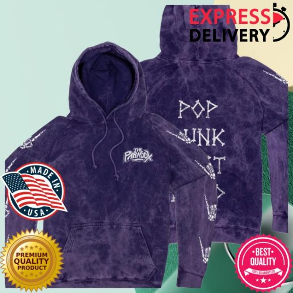 The Paradox Merch Store Merch Purple Acid Wash Hoodie