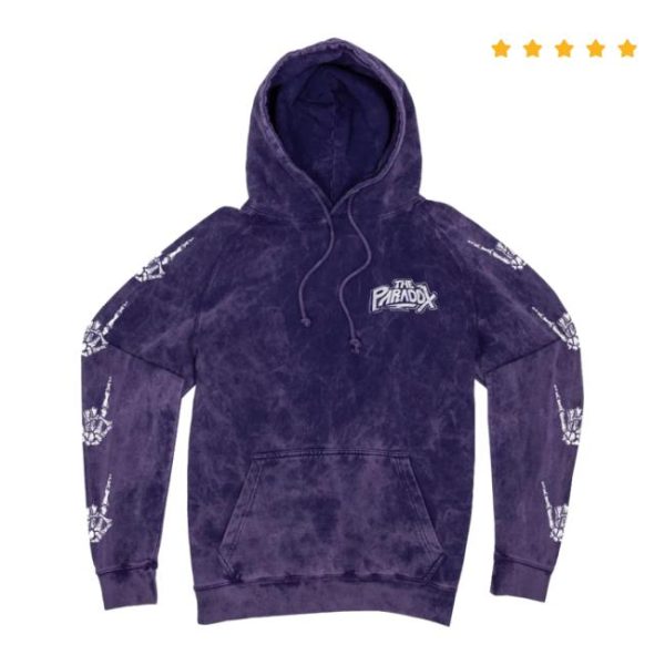 The Paradox Merch Store Merch Purple Acid Wash Hoodie