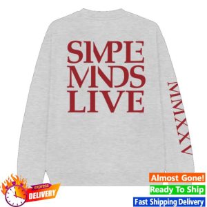 Simple Minds Store Merch Live 2025 Ash Crewneck