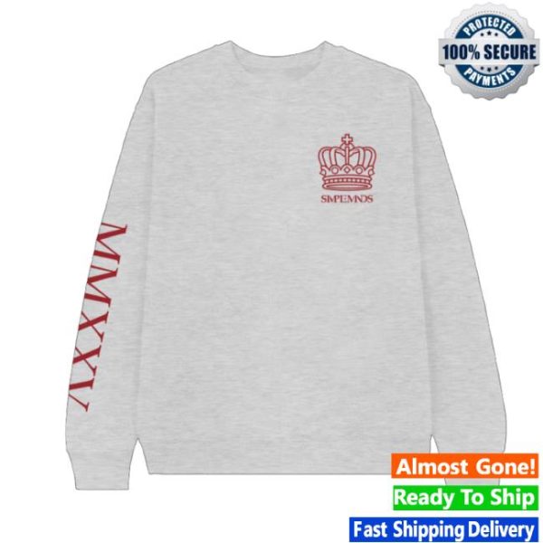 Simple Minds Store Merch Live 2025 Ash Crewneck