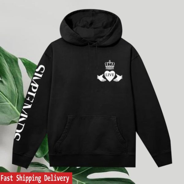 Simple Minds Store Merch Live Black Pullover Hoodie