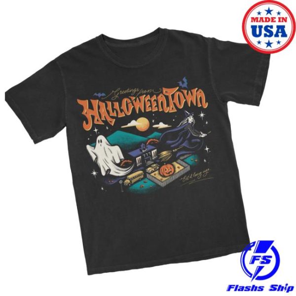 Lostbrostradingco Store Merch Greetings From Halloweentown Tee