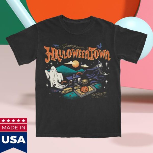 Lostbrostradingco Store Merch Greetings From Halloweentown Tee