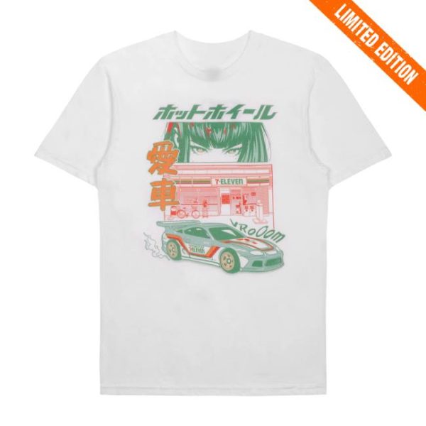 7 Collection Store Merch 7-Eleven® X Hot Wheels Anime Tee