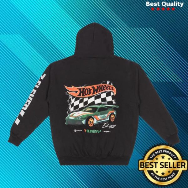 7 Collection Store Merch 7-Eleven® X Hot Wheels Checker Hoodie