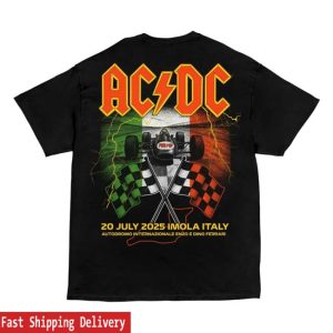 Acdc Store Merch Imola Pwr Up Tour T-Shirt