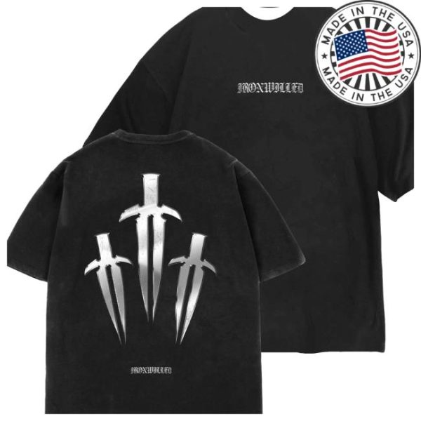Theironwilled Store Merch Triple Chrome Dagger Tee