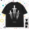 kenny theironwilled store merch triple chrome dagger tee
