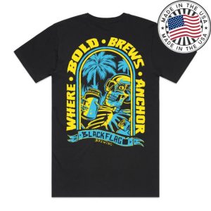 Blackflag Brewing Store Merch Where Bold Brews Anchor Tee