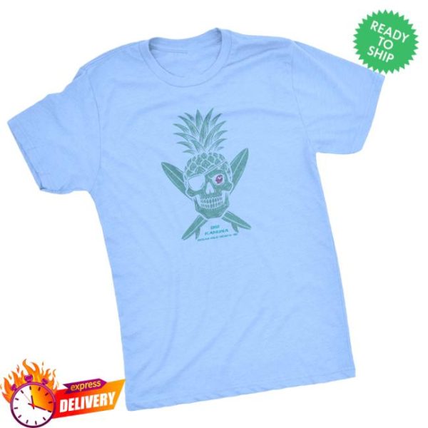 Oib Kahuna Store Merch 2025 Green Skull Pink Shark Jolly Roger Shirt