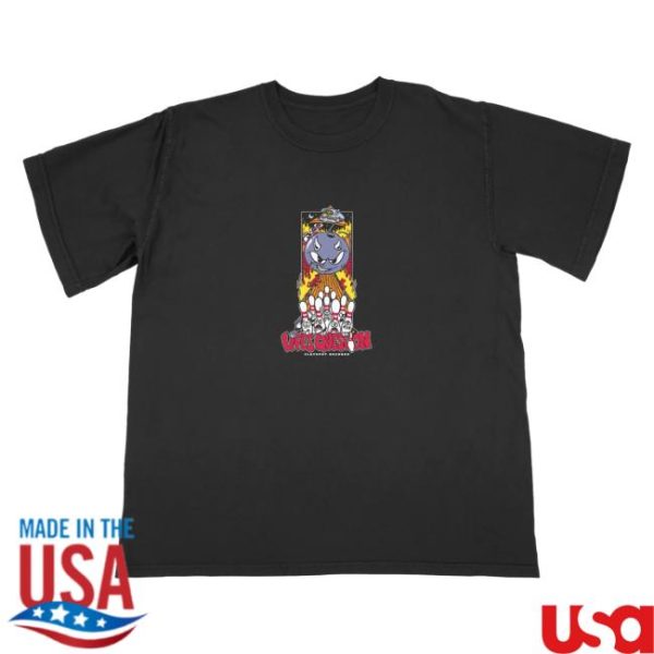 Damaged Goods Merch Store Life’s Question Bowling Tee