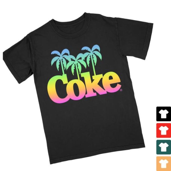 Screen Stars Store Merch Coca Cola Trees Ss Tee
