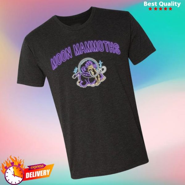 Seawolves Store Merch Erie Seawolves 108 Moon Mammoths Neon Tee