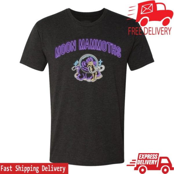 Seawolves Store Merch Erie Seawolves 108 Moon Mammoths Neon Tee