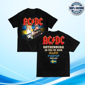 Acdc Merch Gothenburg Pwr Up Event Tour T Shirt