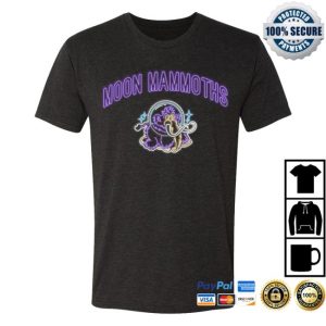 Erie Seawolves Merch Store Shop Erie Seawolves 108 Moon Mammoths Neon Tee