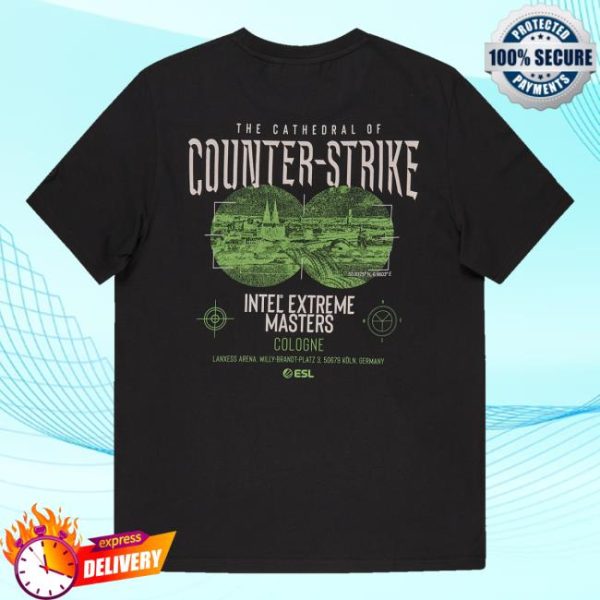 Esl Shop Store Merch Iem Cologne 2025 Event Short Sleeve T-Shirt Black