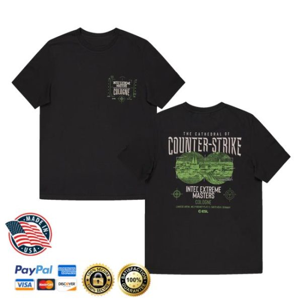 Esl Shop Store Merch Iem Cologne 2025 Event Short Sleeve T-Shirt Black