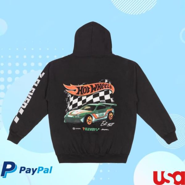 7Collection Merch Store Shop 7-Eleven X Hot Wheels Checker Hoodie