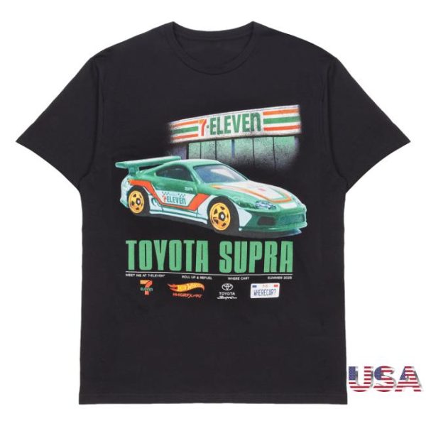 7Collection Merch Store Shop 7-Eleven X Hot Wheels Toyota Supra Tee