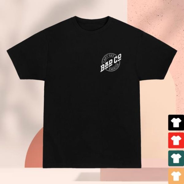Bad Company Merch Store Shop Can’t Get Enough Chest Logo T-Shirt